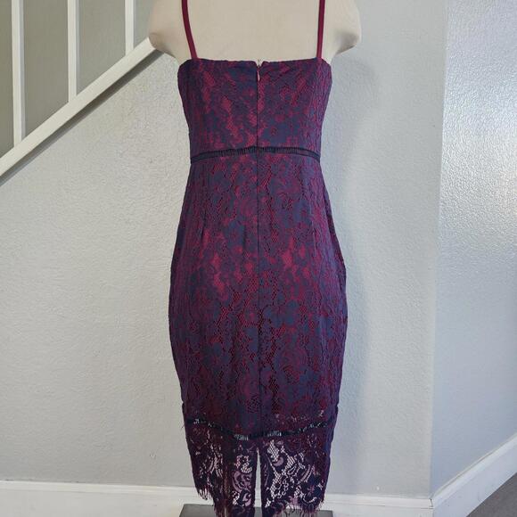 Guess Dress Spaghetti Strap Above The Knee Lace Corset Women's Size 6 - Picture 5 of 12